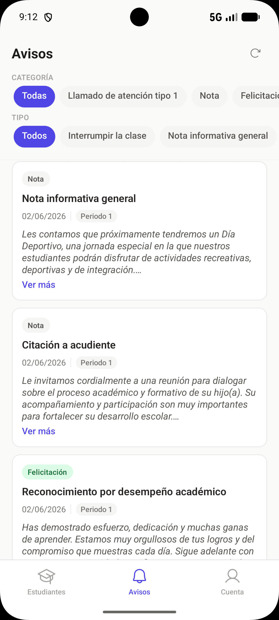 Captura de la app móvil de Xamleap